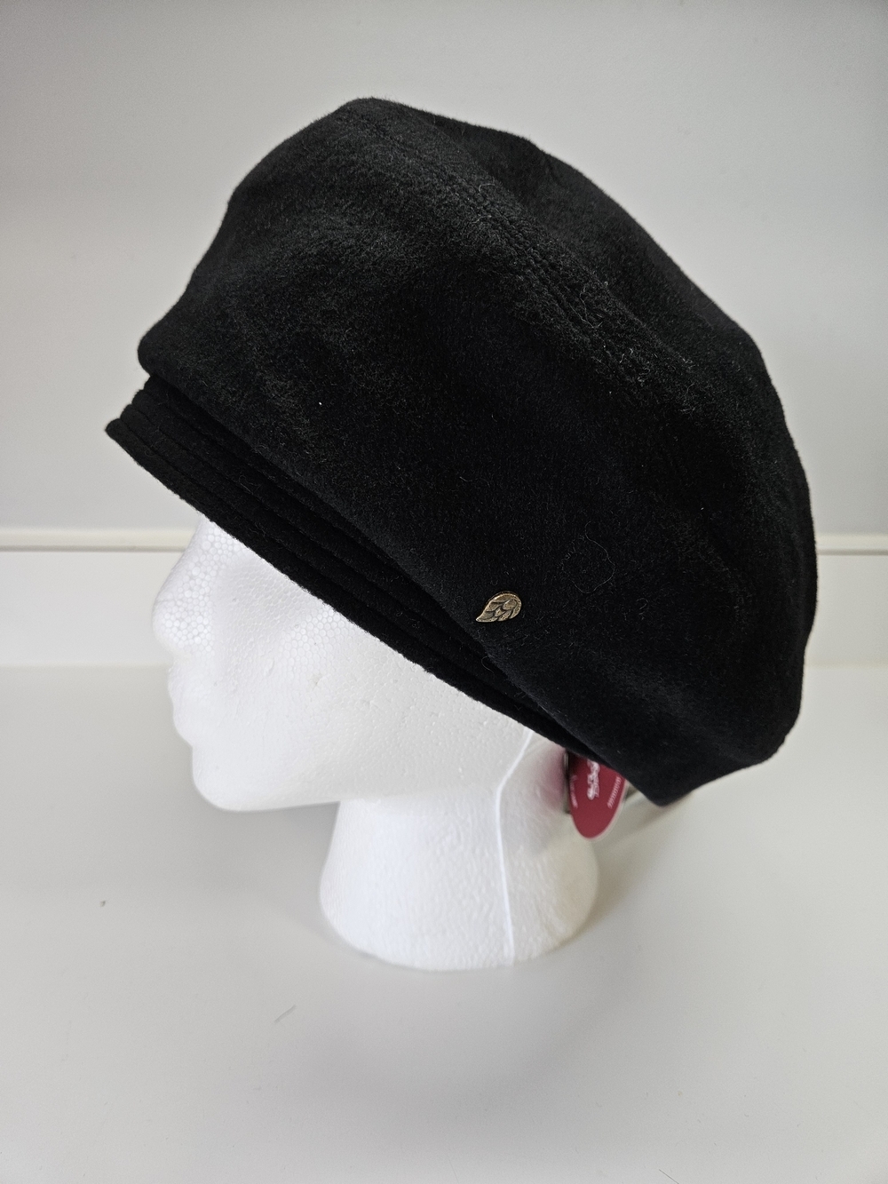 NEW Helen Kaminski Australia Black Wool Blend Hat Cap One Size.